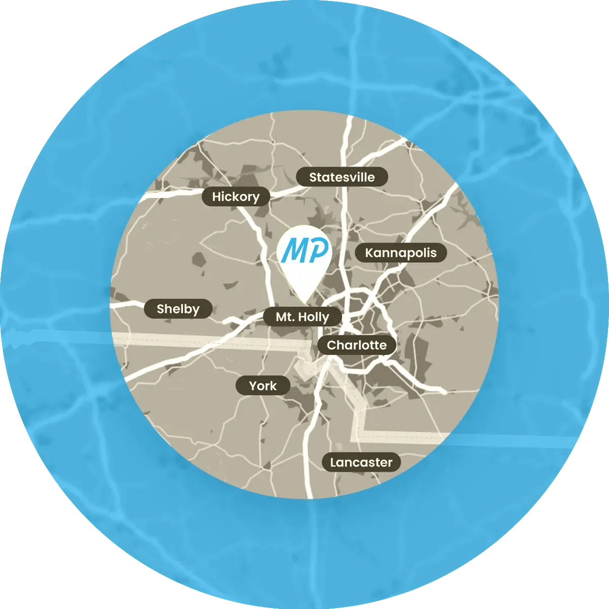 Metro Print Delivery Area